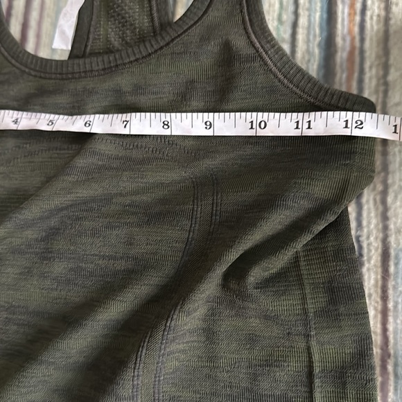 Lululemon Swiftly Tech Racerback Dark Olive / Brave Olive / Black - Picture 12 of 12